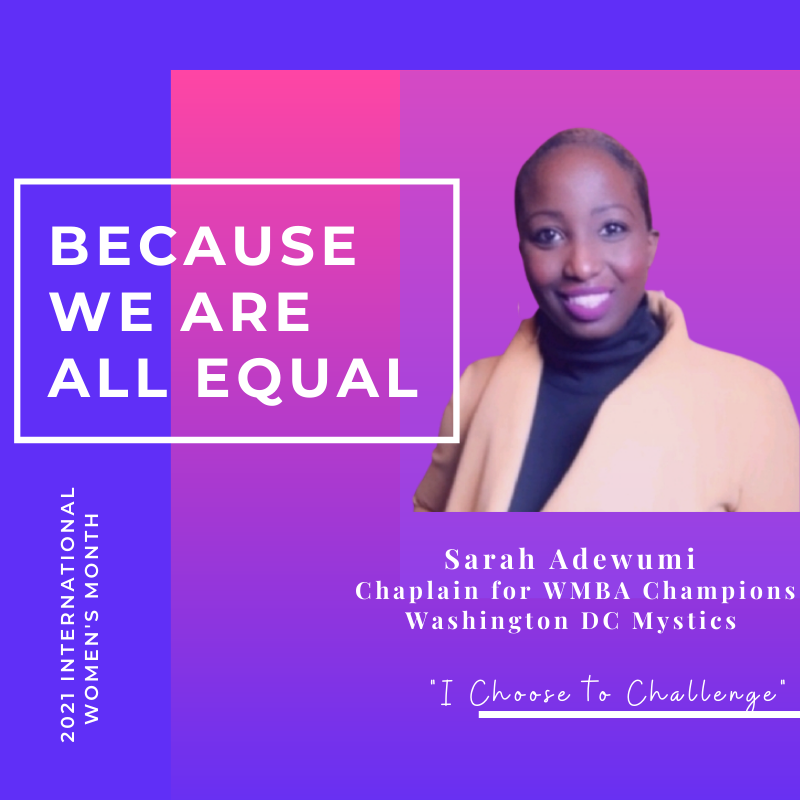 Choose to Challenge the Status Quo in Sports by Sarah Adewunmi